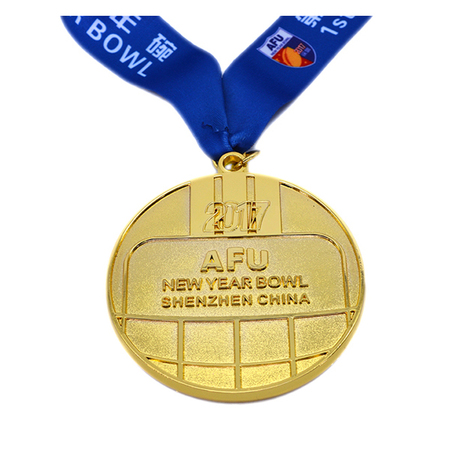 Gold Plated Round Commemorative Medal