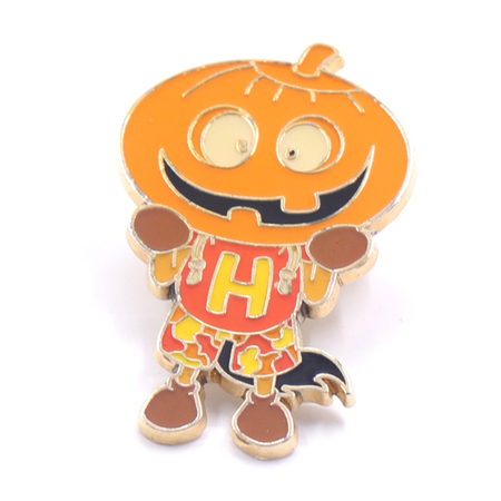 High Quality Fantastic Cartoon Pumpkin Pin for Halloween's Souvenir