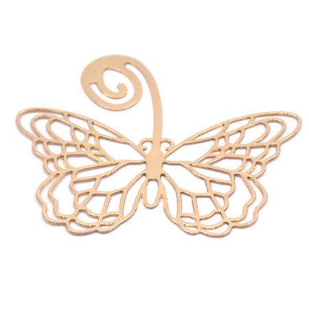 Gold Plated Photo Etched Butterfly Bookmark